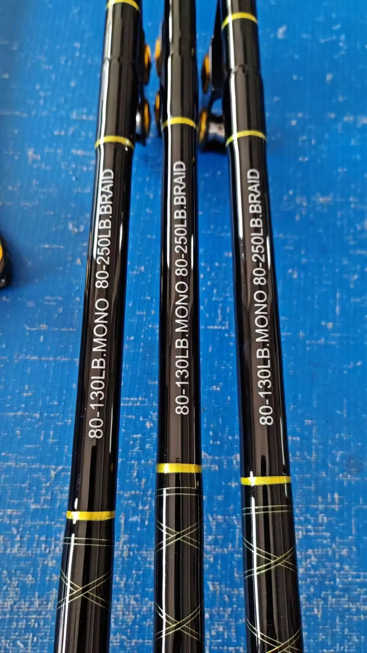 Lunacy Tackle 80-130 Lb Trolling Rods