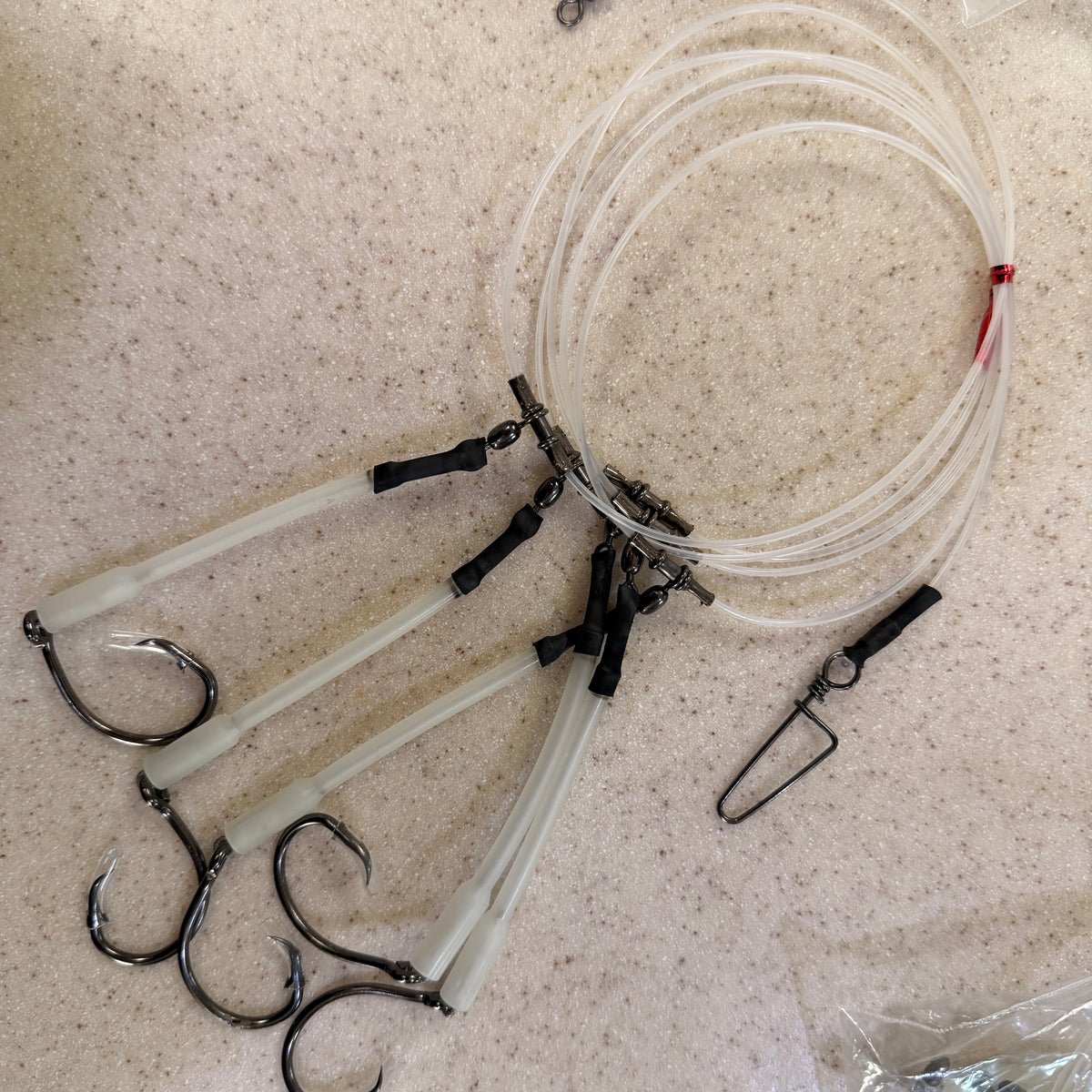Bottom Snapper Rig with Glow Sleeves 5 Circle Hooks Deep Drop Rigs ...
