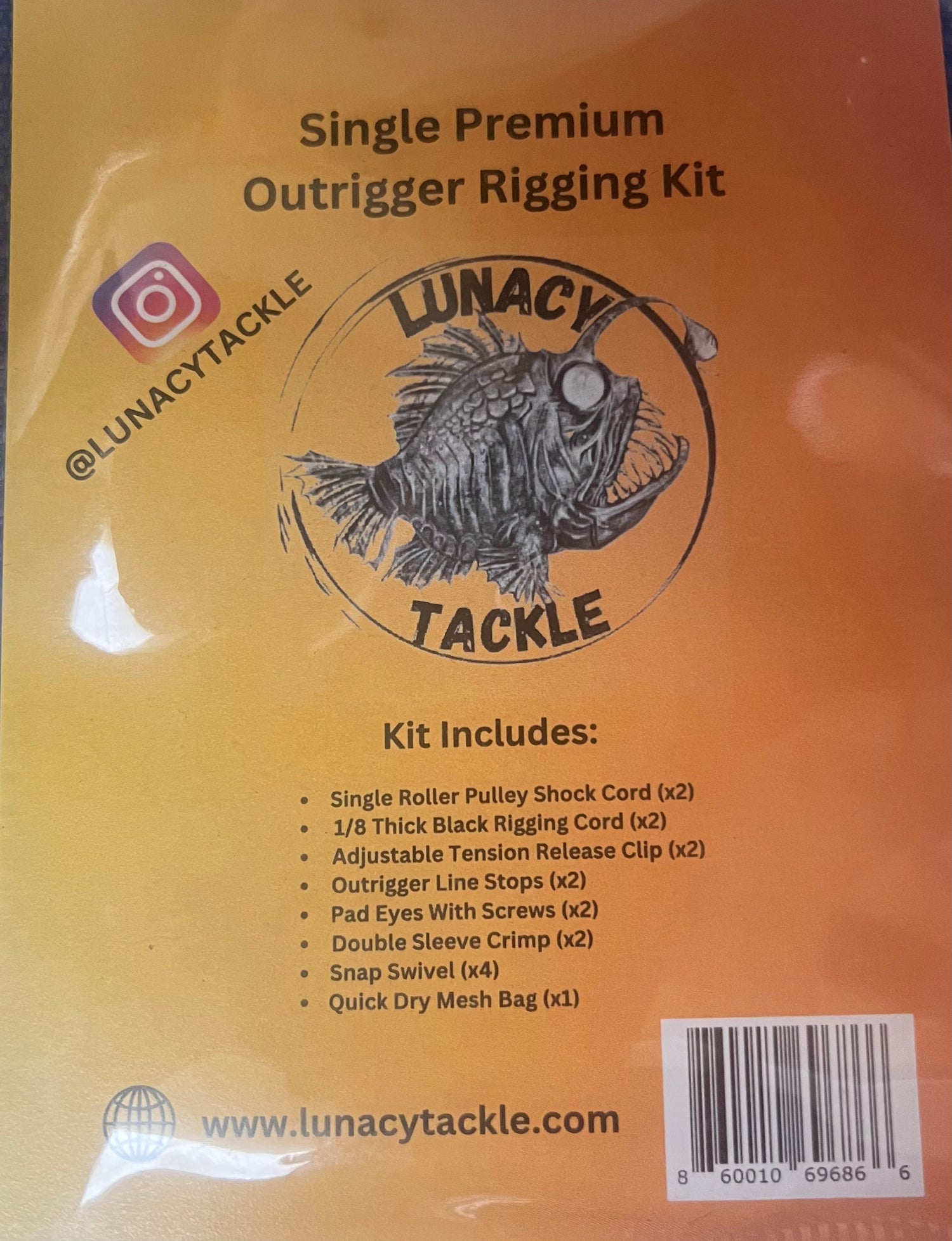Complete Outrigger Rigging Kit - Includes Two 50 Ft Pre-Rigged Dacron Lines With Clips